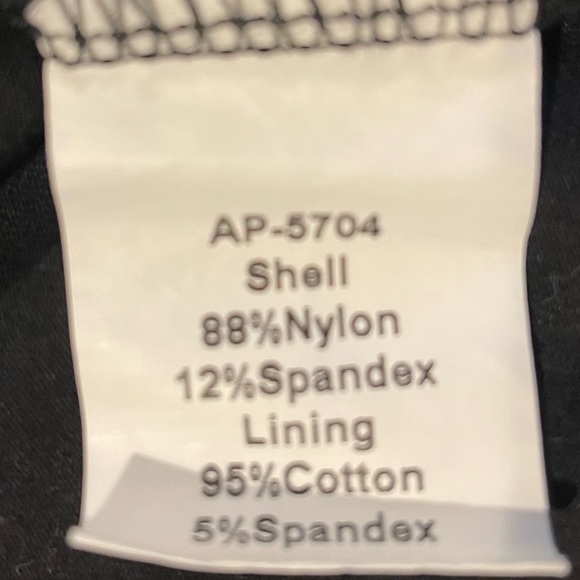 Pink Lily Black Sheer Polka Dot Mesh Sleeve Smocked Mock Neck Top M - Picture 6 of 6